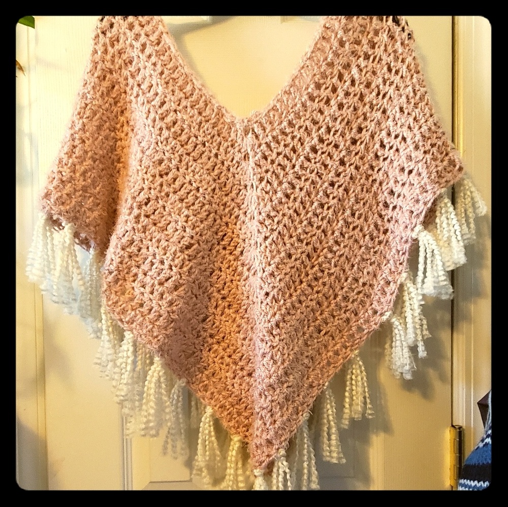 Super soft handmade poncho
